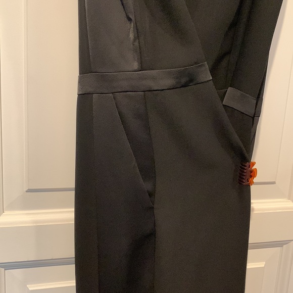 Banana Republic Black Tuxedo style jumpsuit size 14 - Picture 6 of 6